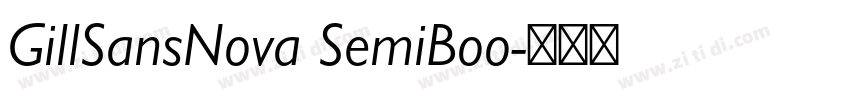 GillSansNova SemiBoo字体转换